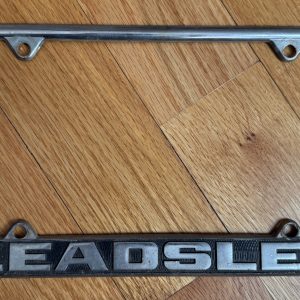Vintage Metal License Plate Frame "LEADSLED"