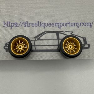 Diecast Wheel Stud Earrings (Bronze)