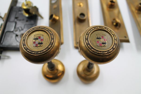 Book-Cadillac Hotel Original Door Knob/Lock Set of Two - Image 2