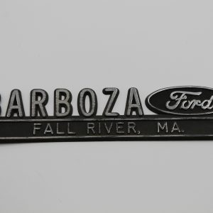 Barboza Ford Fall River, MA Dealer Emblem - Plastic