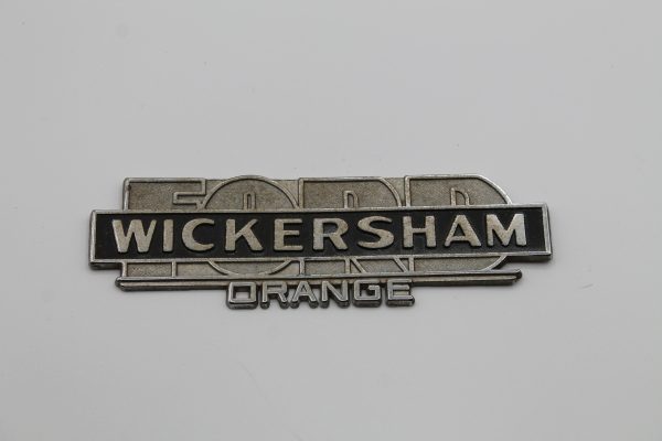 Wickersham Ford Orange Dealer Emblem - Metal
