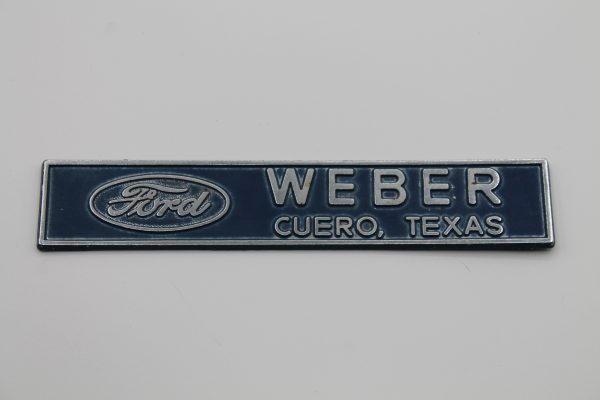 Weber Ford Cuero, TX Dealer Emblem - Metal