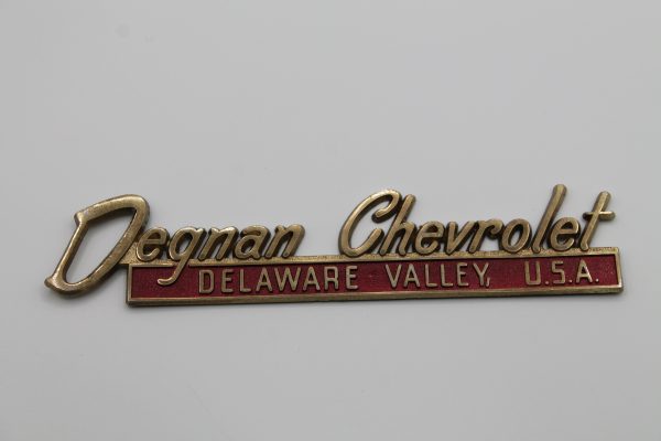 Degnan Chevrolet Delaware Valley U.S.A. Dealer Emblem - Metal
