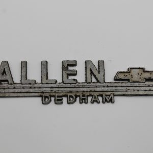Allen Chevrolet Dedham MA Dealer Emblem - Metal