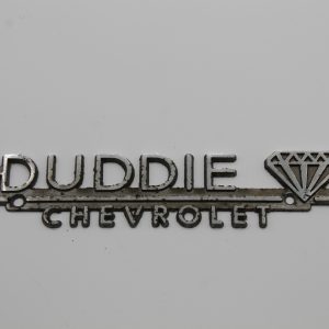 By Duddie Chevrolet Dealer Emblem - Metal