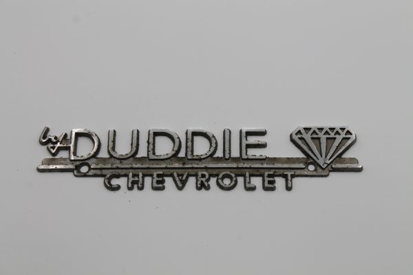 By Duddie Chevrolet Dealer Emblem - Metal
