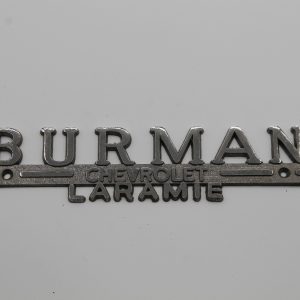 Burman Chevrolet Laramie Dealer Emblem - Metal